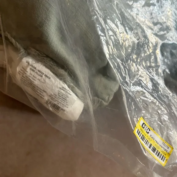 Casaluna Sage Heavyweight Linen Blend Euro Pillow - Picture 8 of 10